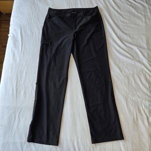 Eddie Bauer Pants, Size 12, Black, Adjustable Length With Buttons